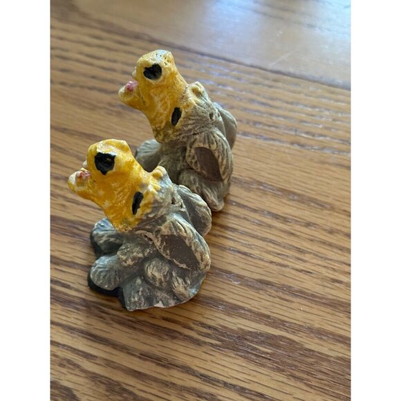 Vintage Ceramic Lion Figurines - Set Of 2 Hand-Painted Decorative Miniatures - Picture 7 of 11